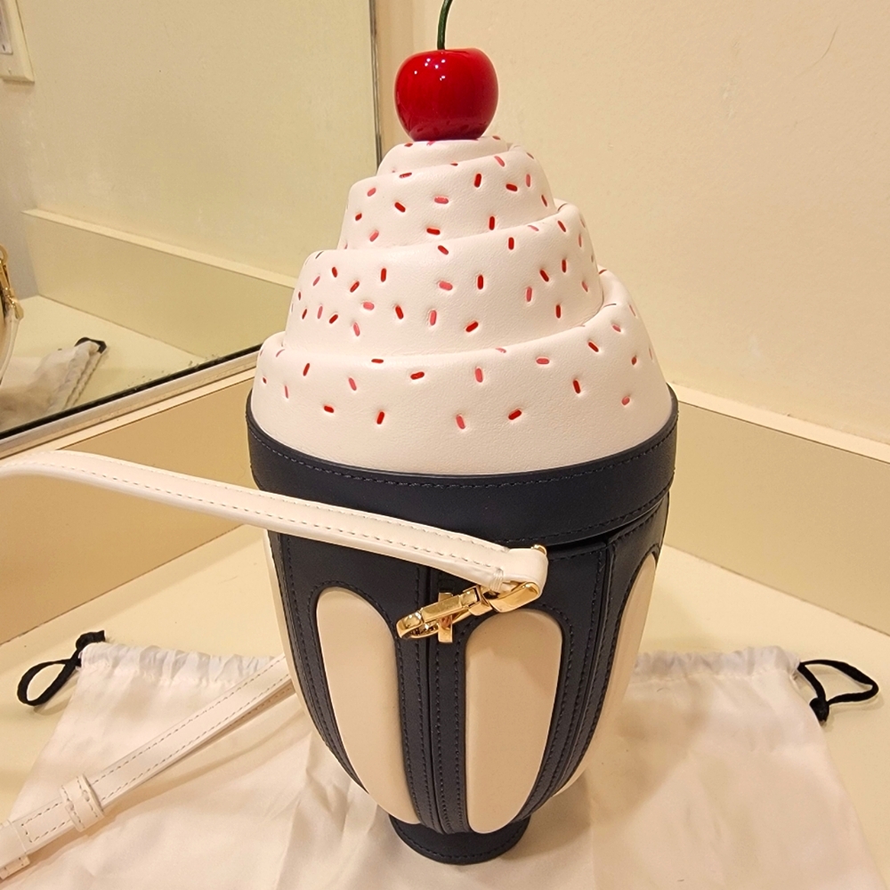 Kate Spade 3D Bing Ice Cream Sundae w/ Cherry Crossbody Bag